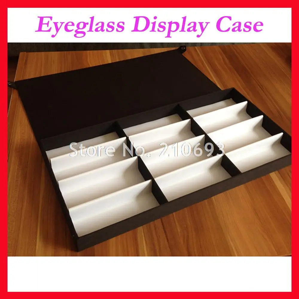 

12S Sunglasses Display Case Box Sample Tray Hold 12pcs of glasses