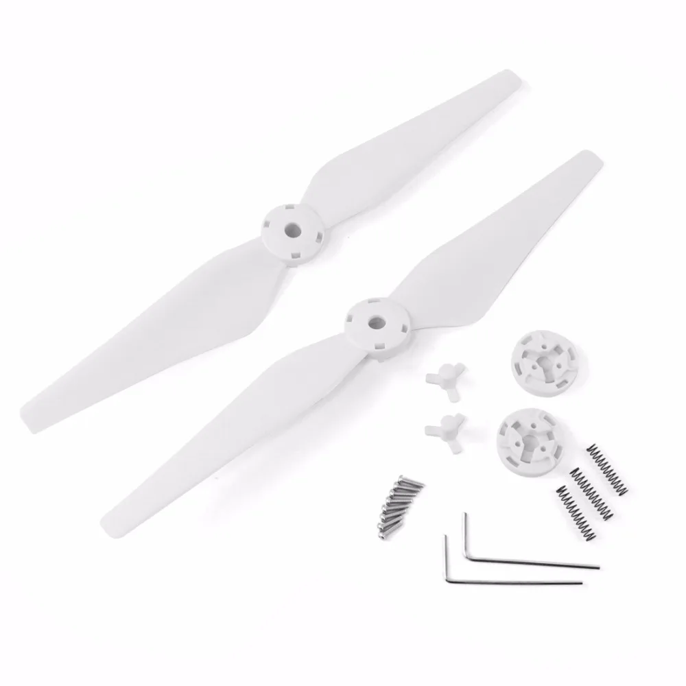 1 пара Upgrate 9450 9450T CW CCW Лопасти пропеллера реквизит для DJI Phantom 4 с базой F19233 белый
