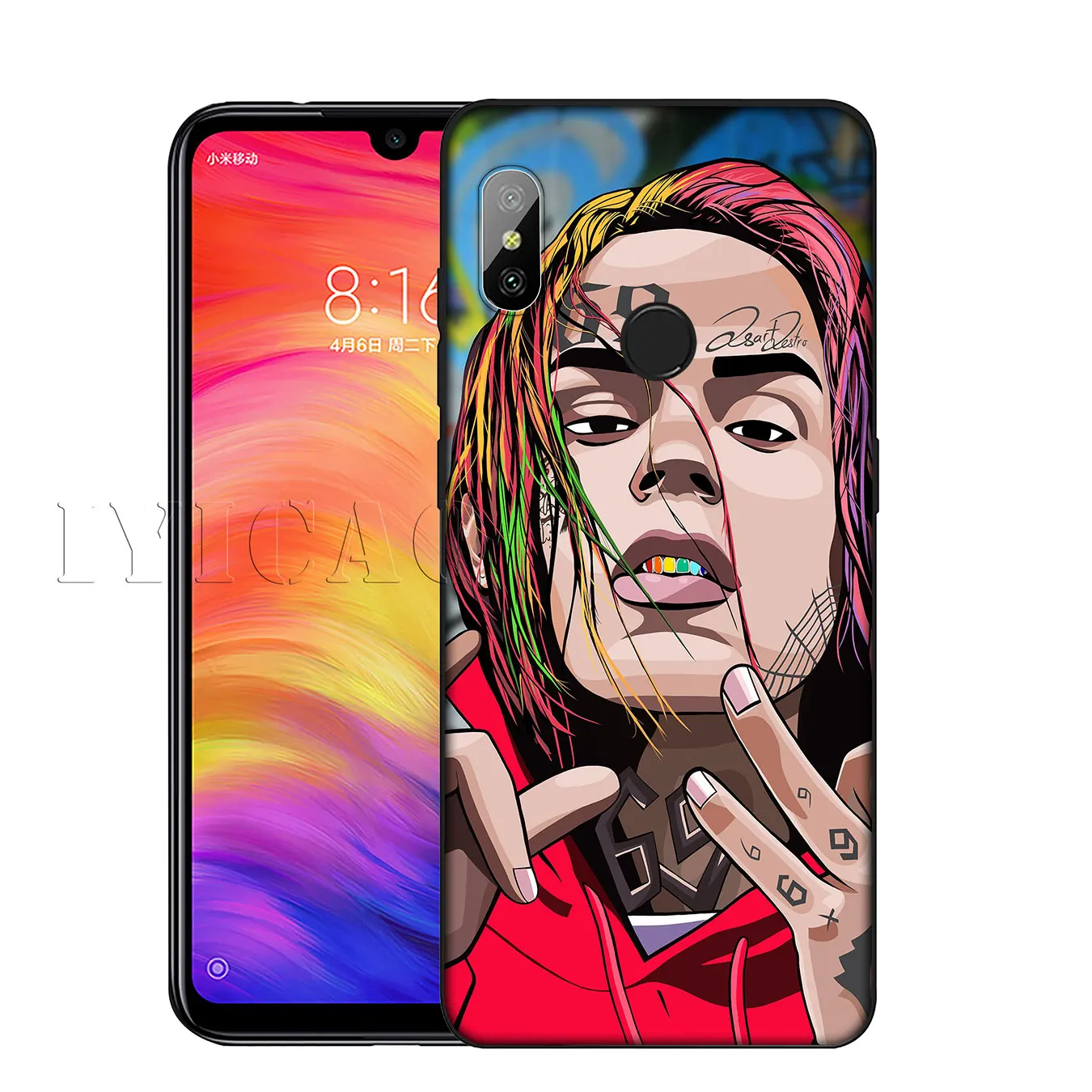 IYICAO 6ix9ine Tekashi69 Hip Hop Soft Silicone Phone Case for Xiaomi Mi 10 9 9T CC9 CC9E 8 SE A3 Pro A1 A2 Lite 6 pocophone f1 |