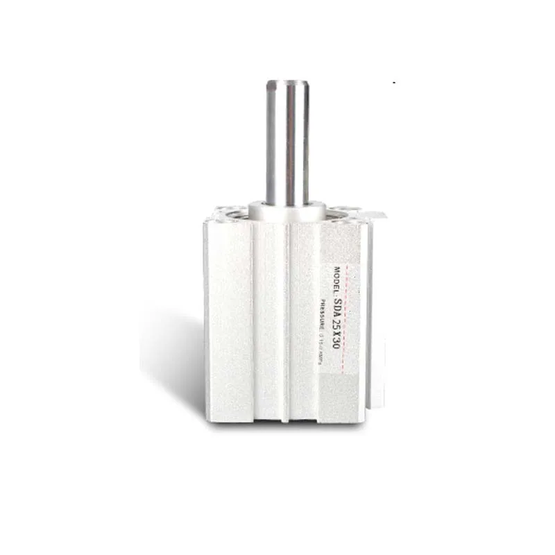 Диаметр 63 мм ход 80 двухсторонний пневматический цилиндр SDA компактный воздушный