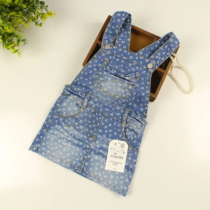 Джинсовые сарафаны для маленьких девочек платье на лямках малышей комбинезон
