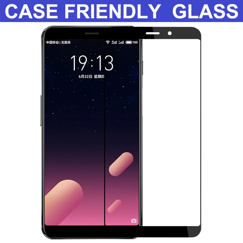 Защитное стекло для экрана Meizu M6 закаленное Полное покрытие защитное M6S Note/Meizu 15