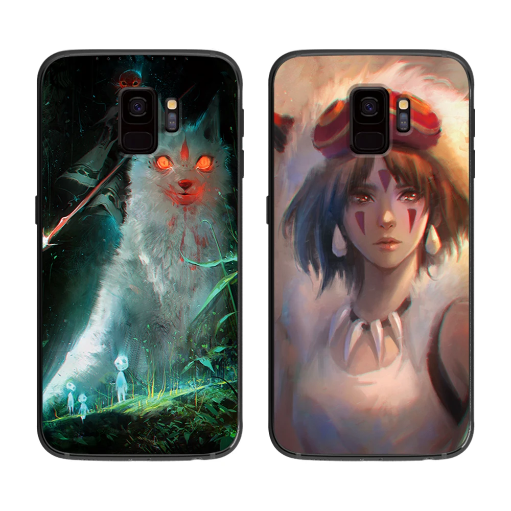 Hayao miyazaki's princess mononoke animation For Samsung Galaxy A5 A6 A7 A8 A9 2018 2019 Plus M10 M20 M30 Soft phone case | Мобильные