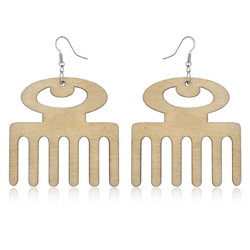 1 пара женщина индийского Африка ювелирные изделия Большой гребень Висячие