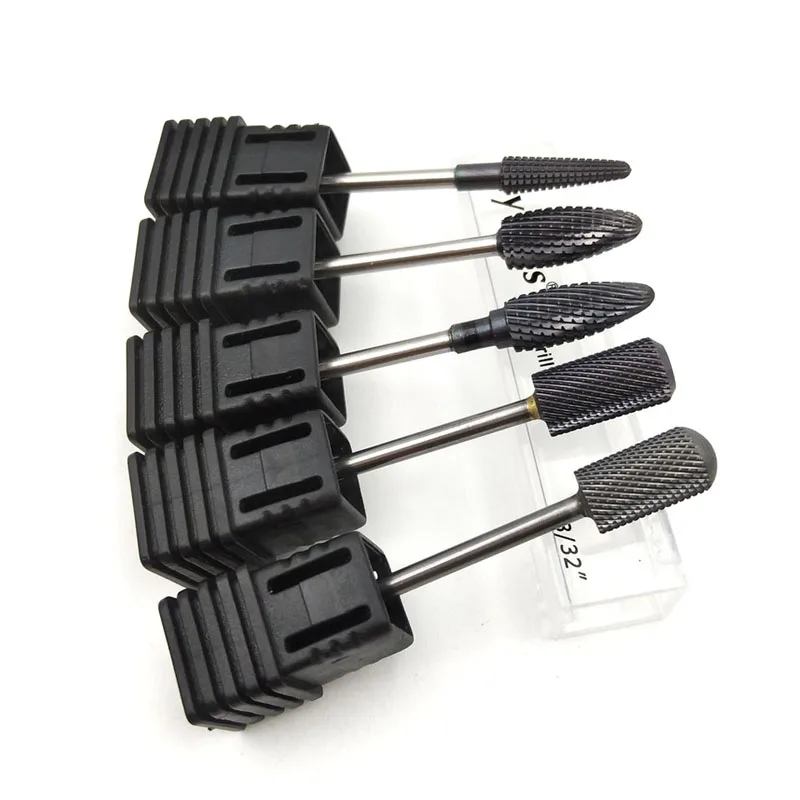 FS7 HYTOOS 5 шт./компл. Вольфрам карбида фрез для маникюра/педикюра 3/3" ротационных напильников из маникюрные наконечники для ногтей дрель аксессуары фрезерные режущие иструменты - Цвет: FS7