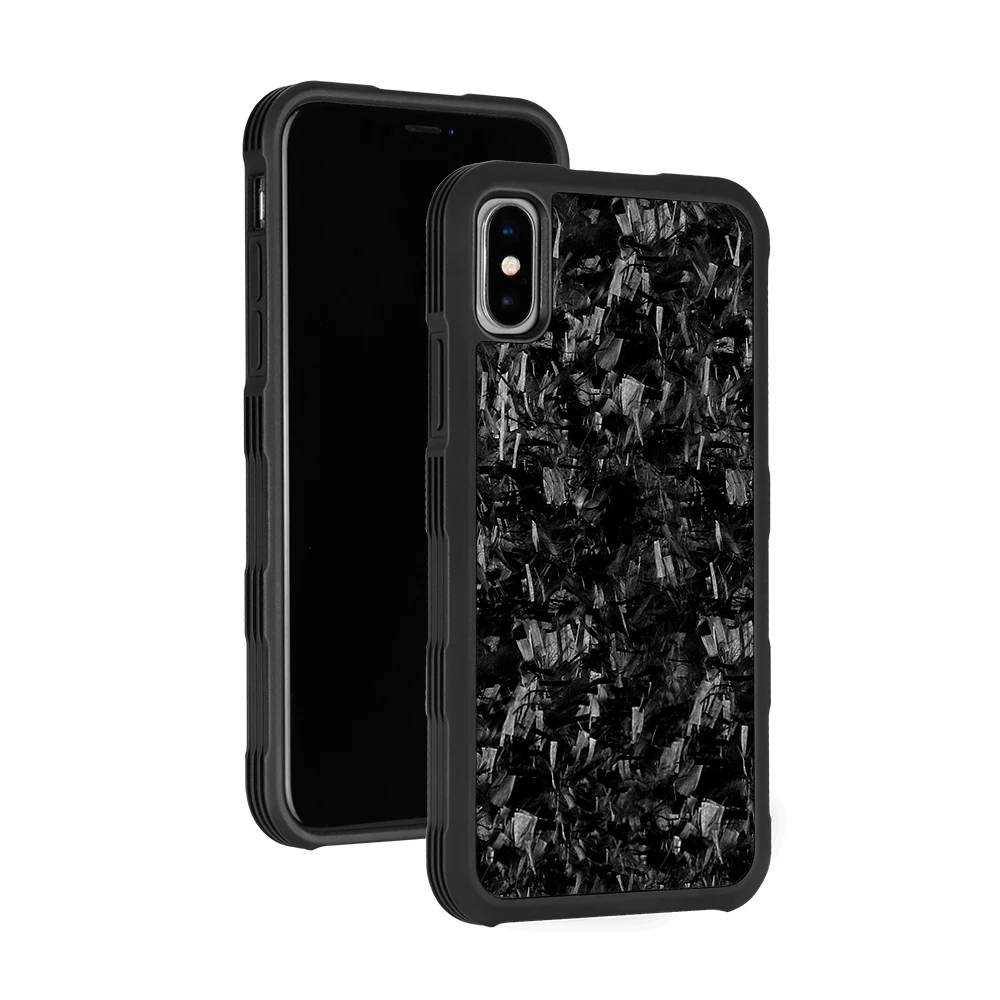 Кованый чехол для iPhone 7 8 7Plus 8Plus с полной защитой чехол из кованого углеродного волокна для iPhone X чехол