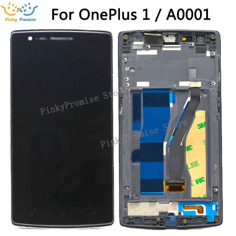 Для Oneplus One ЖК-дисплей с сенсорным экраном дигитайзер стеклянная панель аксессуар