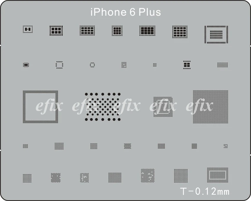 Набор трафаретов BGA для iphone XS Max XR X 8 7 6s 6 plus SE iPad 22 шт./лот|Сварочные флюсы| |