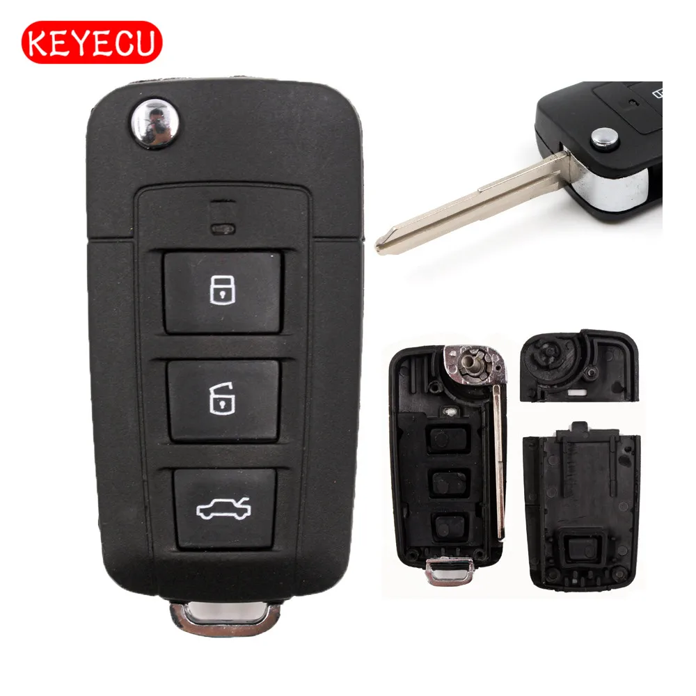 Keyecu 10 шт./лот модифицированный сменный корпус складной дистанционного ключа