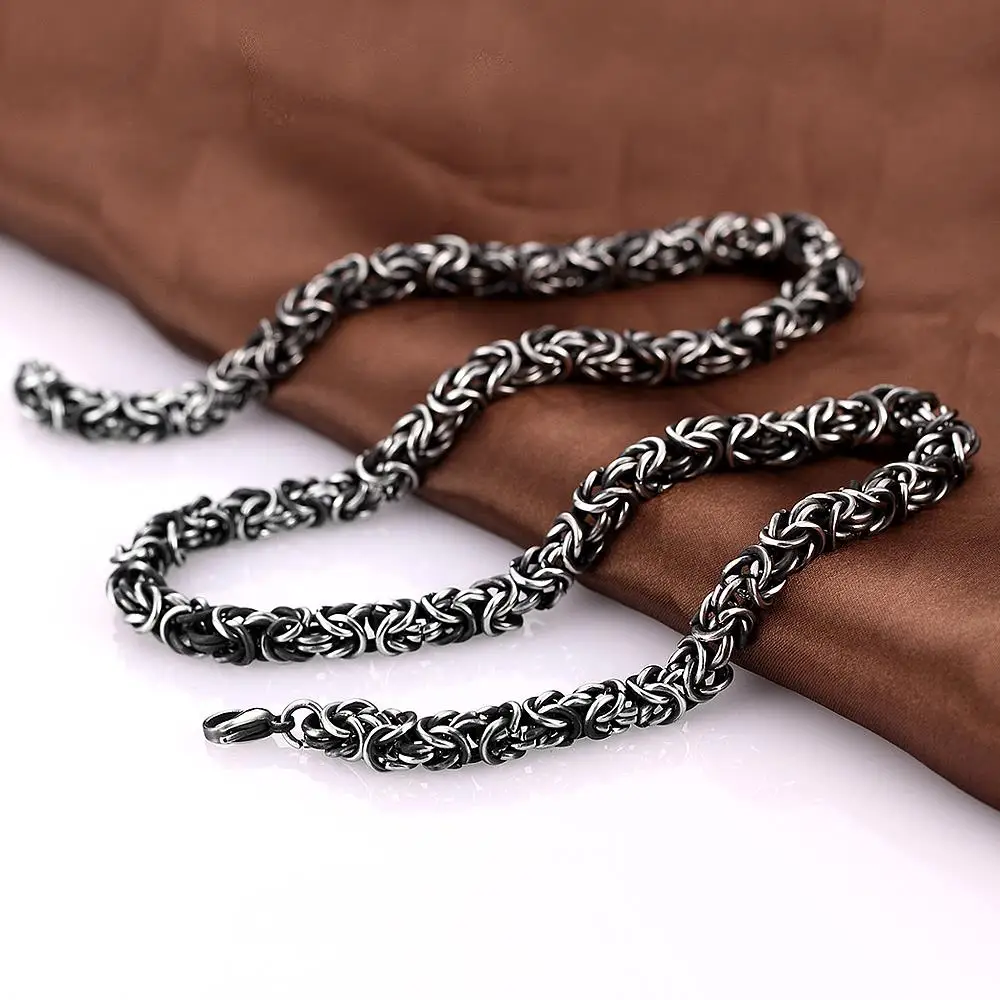 Maxmoon ширина 7 мм цепочка из нержавеющей стали ожерелье смелая ультра-модная 316L