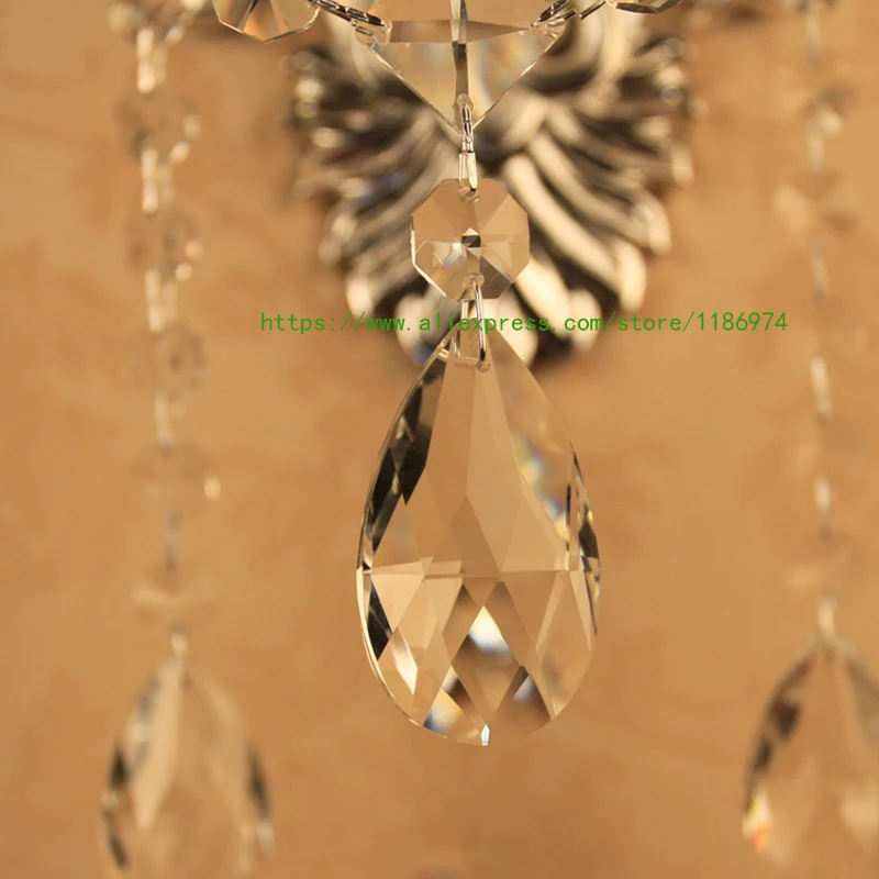 2 рычага лестницы Новое Поступление Хрустальная настенная лампа для спальни