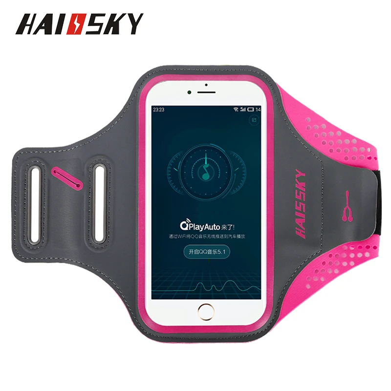 Haissky спортивный чехол для телефона на руку для iPhone X Xs Max 8 7 6 6S Plus Xiaomi держатель для мобильного телефона