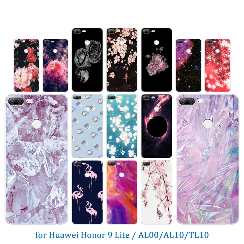 Роскошный чехол для телефона Huawei Honor 9 Lite из мягкого ТПУ 5 65 дюйма с ледяным узором