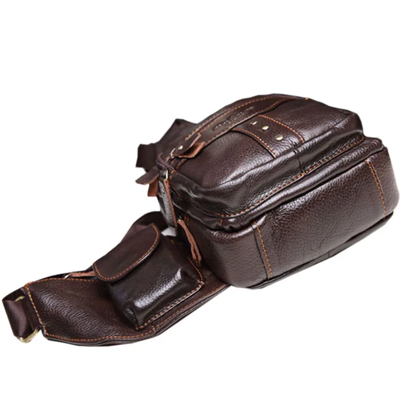 Мужской портфель из воловьей кожи в стиле ретро от известного бренда дорожный