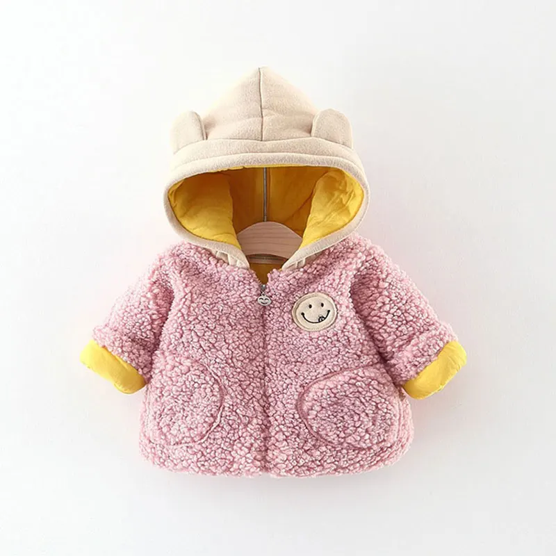 Осенний зимний детский/Одежда для девочек повседневные флисовые куртки с