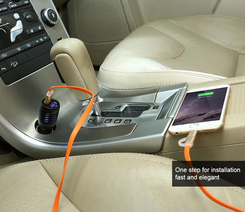 Sikeo Новое QC3.0 двойное USB быстрое автомобильное зарядное устройство Smart IC 12 Вт 2.4A
