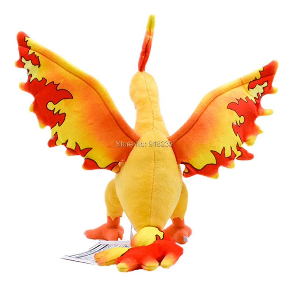 Moltres 28 см для аниме мультфильм куклы Мягкие подарки плюшевые куклы мягкие игрушки розничная торговля