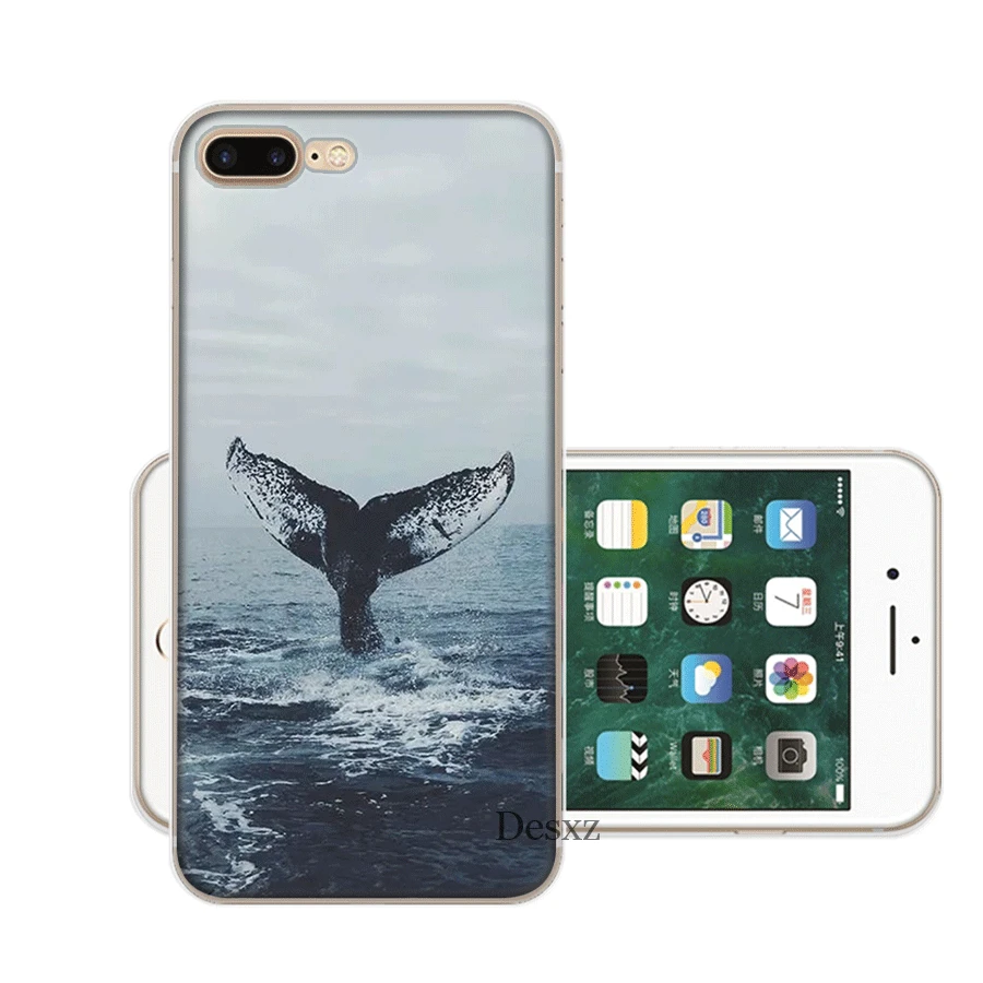 Mobile Phone Case Hard Cover for iPhone 11 Pro X XR XS Max 6 6s 7 8 Plus 5 5s SE Cartoon Dolphin | Мобильные телефоны и