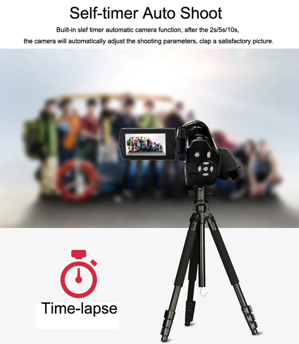 HIPERDEAL ORDRO DDV-108 16MP 720P 16X цифровой зум dvc Цифровая видеокамера 2,7 дюймов ЖК-экран автоматический цифровой