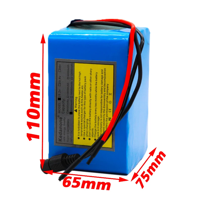 Новый 6S4P 24 v 8Ah литиевая батарея esooter 25 V литий ионный аккумулятор для коляски DC 250 w