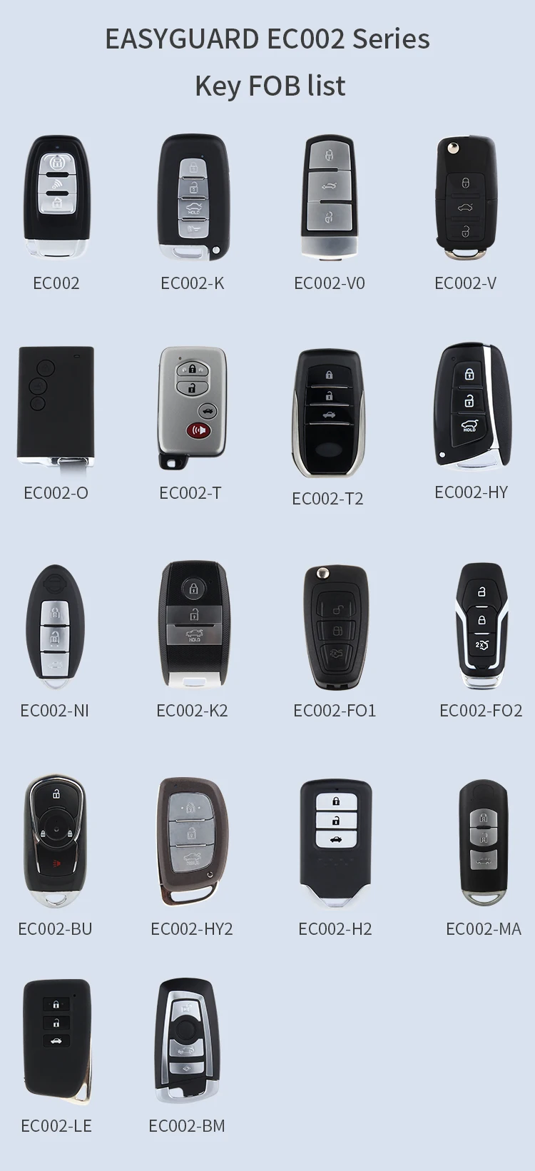 EASYGUARD PKE Автосигнализация с автоматическим запуском, кнопка запуска, остановка ввода паролей, чип иммобилайзер, Обход модуля, код прыжка