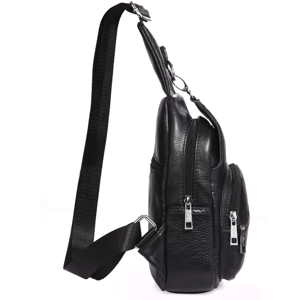 Сумка-мессенджер мужская из натуральной воловьей кожи портфель на одно плечо