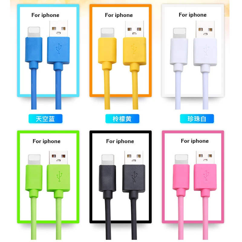 USB Cable 2.0 Cord Data Sync and Fast Charging Charger for iPhone 5s 6 6s plus iPad Mini Air 1m 2m 3m high quality | Мобильные