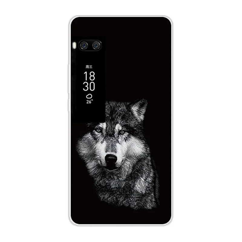 Роскошный ТПУ чехол для Meizu Pro 7 Plus хмурый задней панели 5 дюйма прозрачный