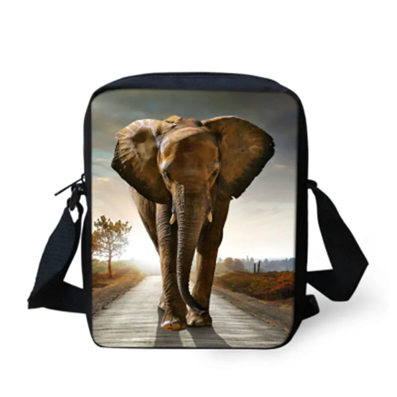 

ELVISWORDS Fashion Animal Wolf Messenger Bags For Women Girls Travel Totes Hangbags Casual Shoulder Bag Cool Crossbody Bag Bolsa