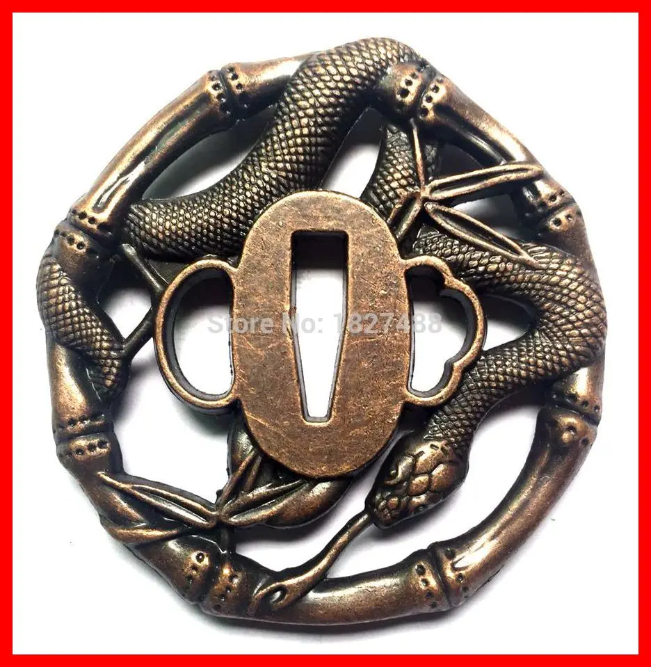 Японские аксессуары для мечей Сплав Tsuba защита катана Wakizashi Танто W/Snake|Мечи| |