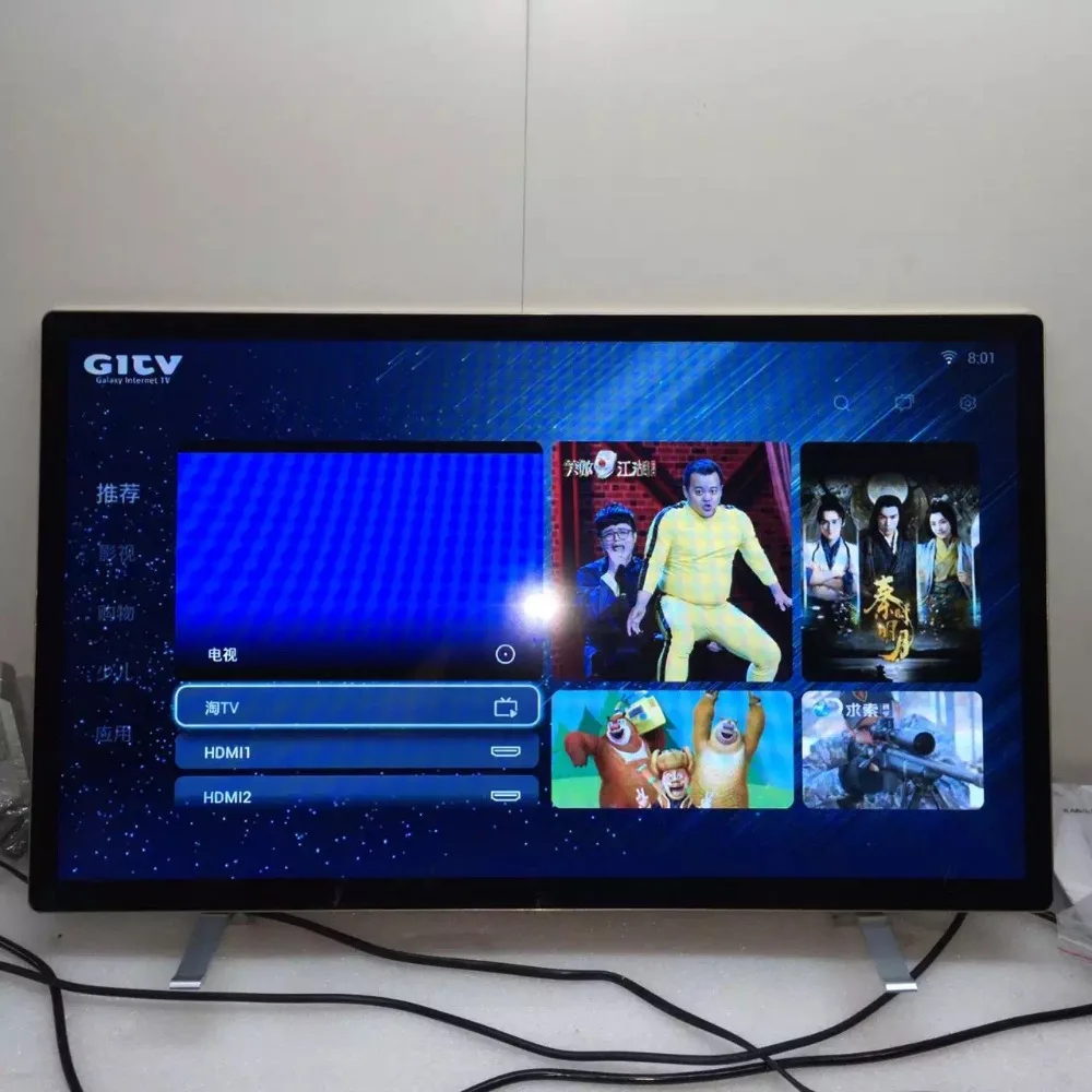 ЖК-экран ips 43 дюйма ЖК-дисплей tft hd hdmi android 1080p led TV smart интернет T2 | Электроника