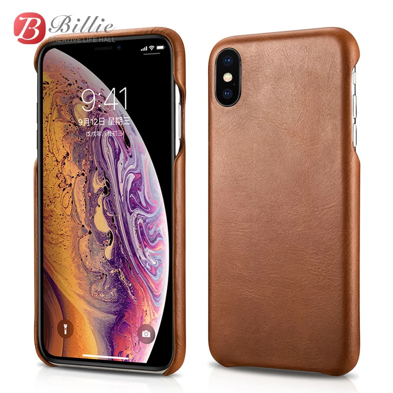 ICarer для iPhone XS Max чехол Роскошный милый тонкий Винтажный чехол из натуральной кожи защитный чехол для телефона XS Max задняя крышка