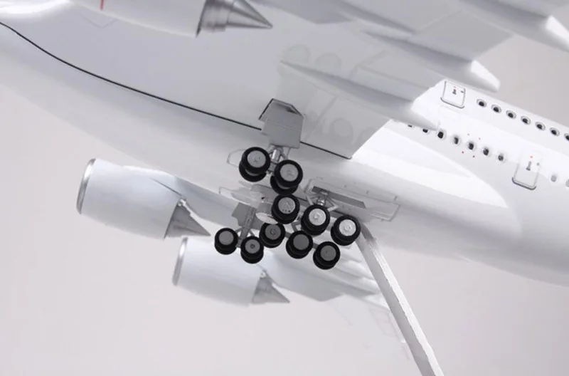 1/160 масштаб 50,5 см самолет Airbus A380 Air Франция авиакомпания Модель W светодиодный светильник и колесо литой пластик Смола самолет для сбора