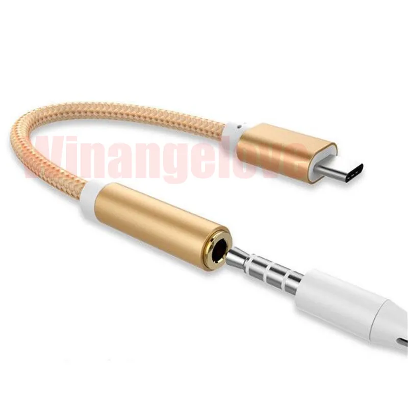 Kaufen Audio Adapter Für LG G5 Typ-C Zu 3,5mm AUX Jack Audio Typ C USB 3.0 Kabel Convertor Für OnePlus 2 Großhandel 1000 Stücke