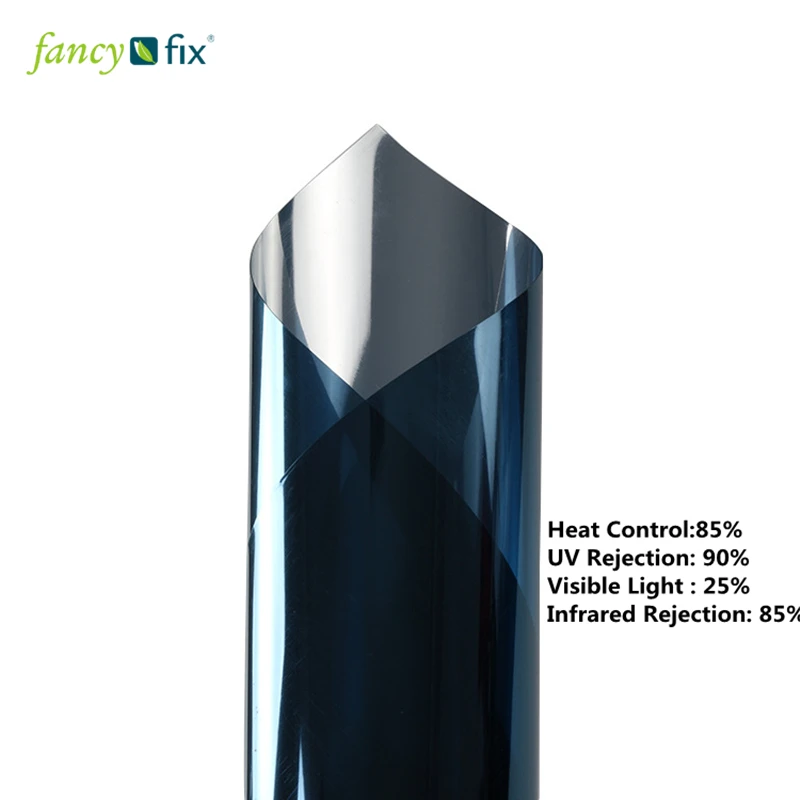 Причудливая оконная пленка односторонняя зеркальная дневная