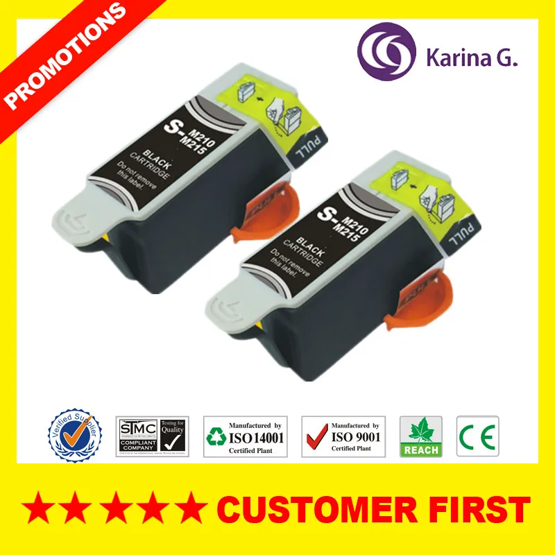 2PCS Black Совместимый чернильный картридж для M210 M215 C210 костюм для SAM CJX1000 CJX1050W CJX2000 принтера - Цвет: 2PCS Black