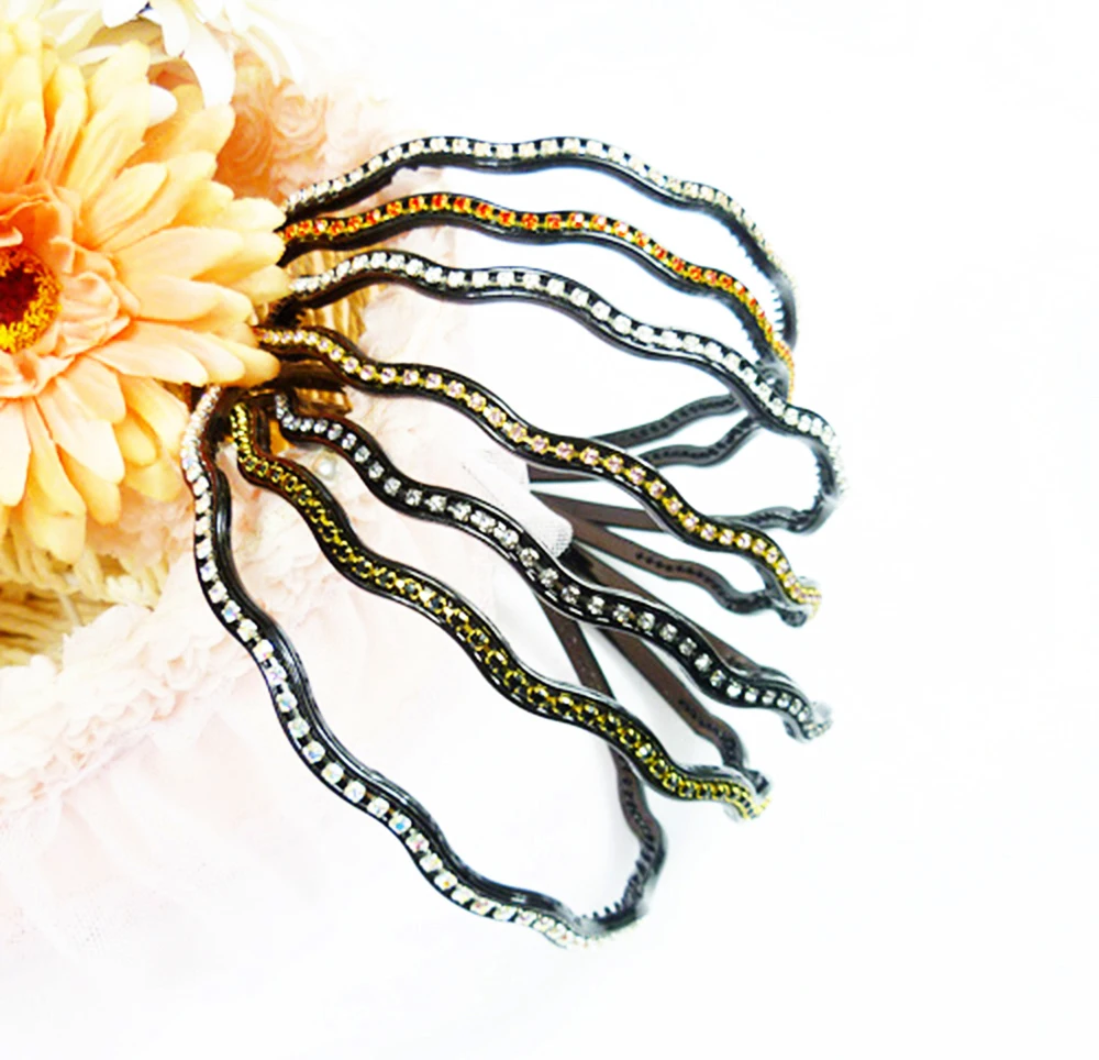 Светло-розовое стекло стразы Серебряная основа цепи медная чашка коготь цепь без