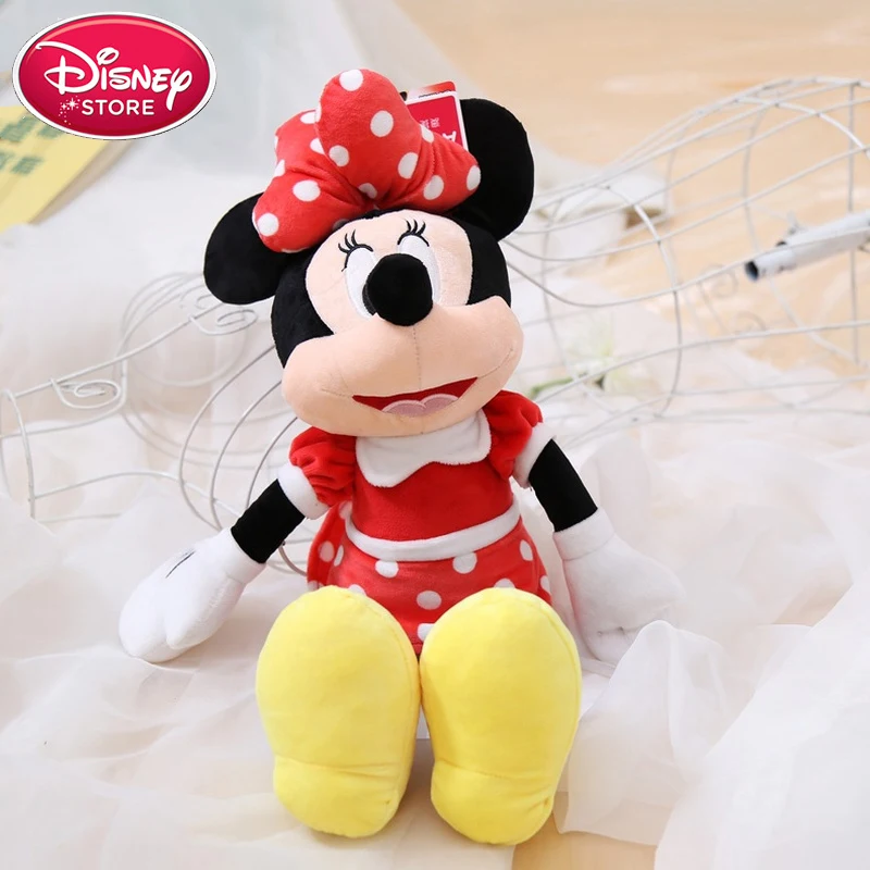 minnie Дисней Микки Минни Маус плюшевые куклы пух фаунтлерой утка Ститч тигровый поросенок Мягкая кукла Дисней игрушки для детей подарок - Цвет: minnie