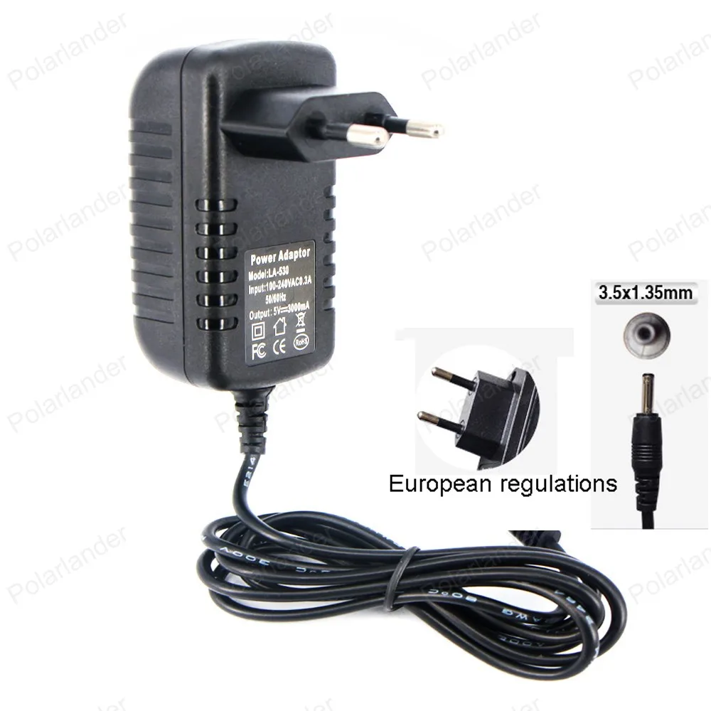 EU 3 5mm Фирменная Новинка США/ЕС/Великобритания 1 шт. Plug AC 100 в/120 В ConverterAdapter DC 12 1A 1000 mAPower питания зарядное устройство - Название цвета: EU 3 5mm