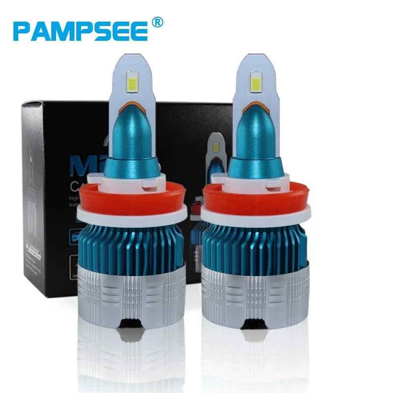 PAMPSEE H11 светодиодные Автомобильные фары 60 Вт 9005 лм/пара H8 H9 H4 HB3 HB4 9006 880 H1 H3 запасные