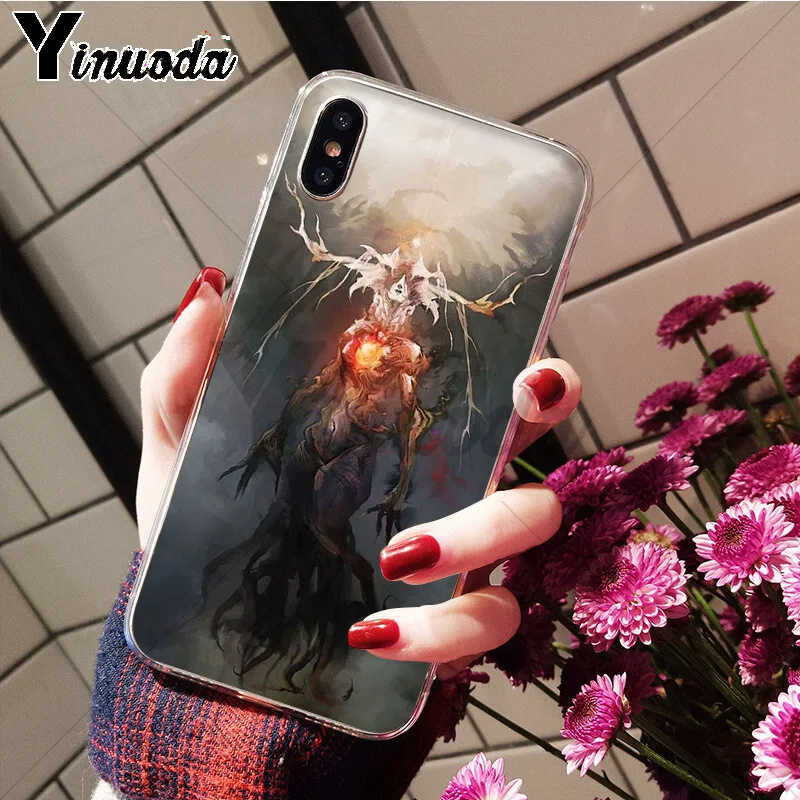 Yinuoda Ангел Дьявол призрак ТПУ чехол для телефона iPhone 5 5Sx 6 7 7plus 8 8Plus X XS MAX XR |
