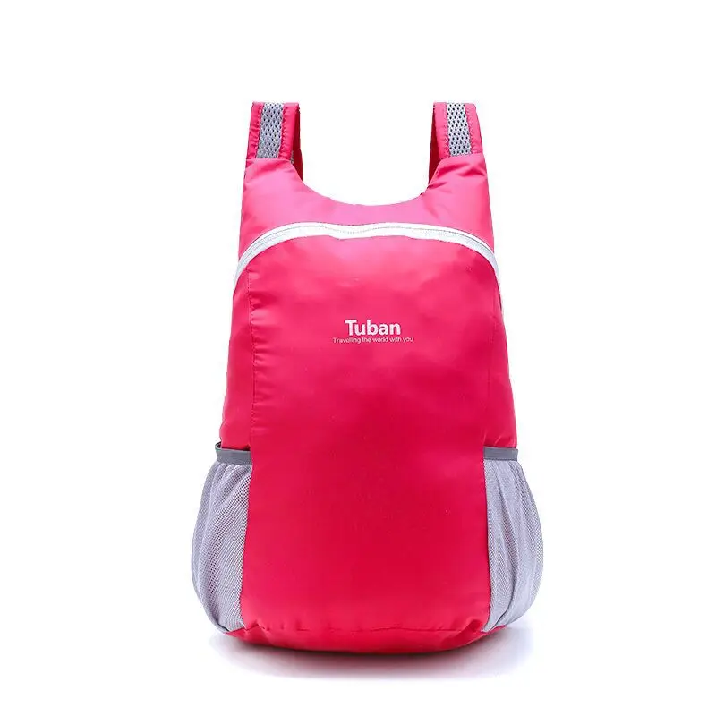 Hot Pink TUBAN легкий нейлоновый складной рюкзак Водонепроницаемый рюкзак складная сумка Сверхлегкий портативный мужской женский рюкзак для путешествий - Цвет: Hot Pink