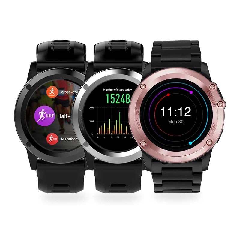 H1 android 4.4 Smart watch waterproof 1.39inch mtk6572 SmartWatch for iPhone support 3G wifi GPS SIM GSM WCDMA |