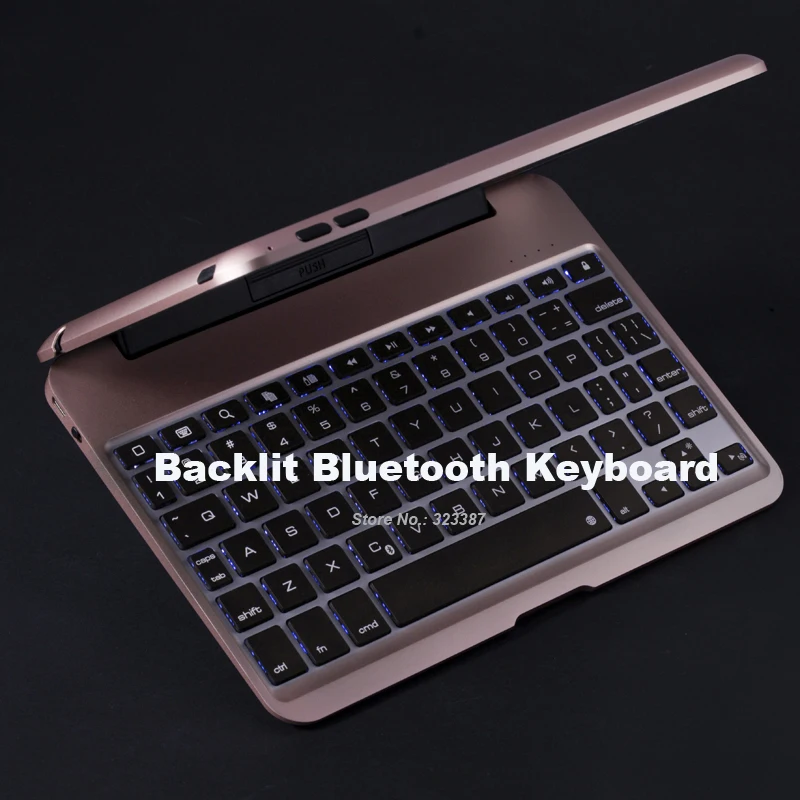 Для клавиатуры iPad mini 4 алюминиевая Роскошная Bluetooth-клавиатура с защитным чехлом и