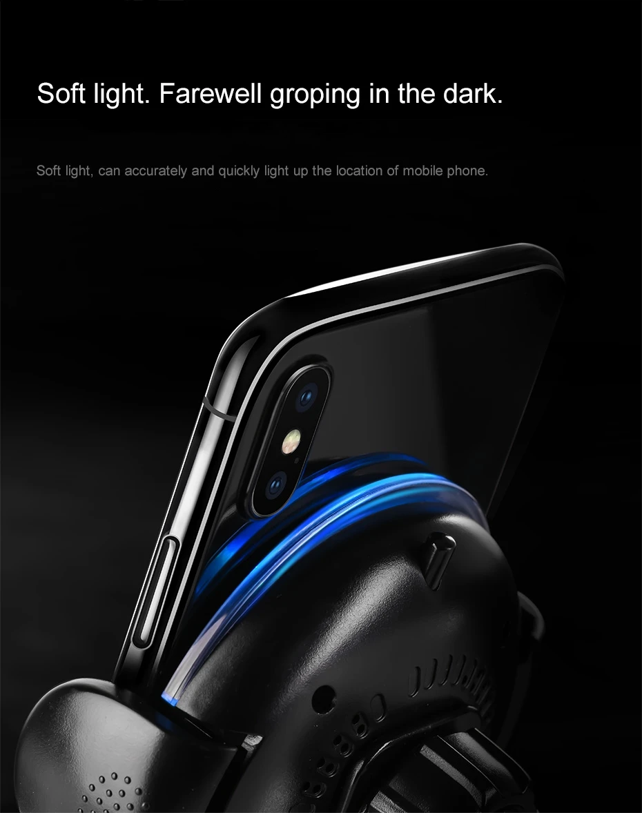 Быстрое автомобильное беспроводное зарядное устройство DCAE для iPhone XS Max X 8 Plus XR Автомобильный держатель для телефона QI Беспроводное Автомобильное зарядное устройство для samsung S9 S8