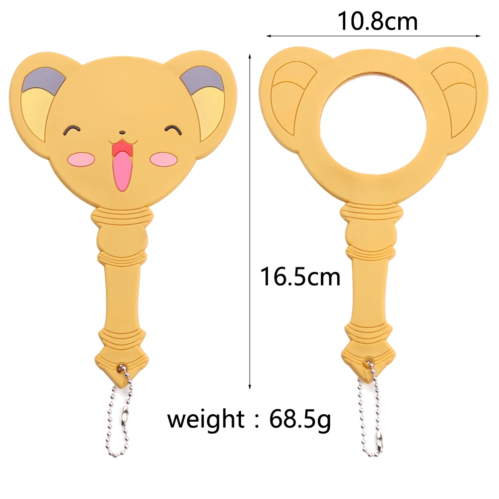 Милый Cardcaptor Sakura волшебная палочка сказочное зеркало для рук Kawai зеркало для макияжа с ручкой Luna Cat зеркало для девочек портативное аниме косплей