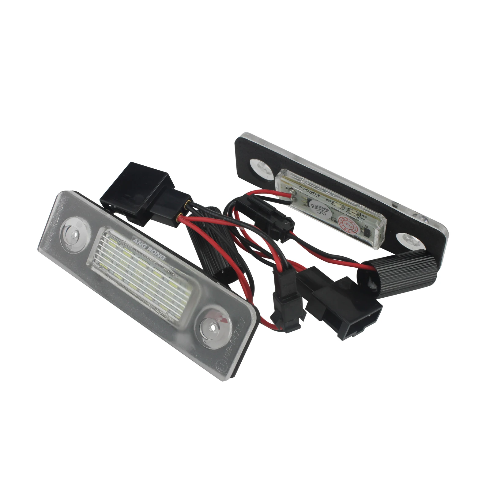 ANGRONG 2x Светодиодный светильник номерного знака для Skoda Octavia 1Z 2004 13 & Roomster 5J 2006