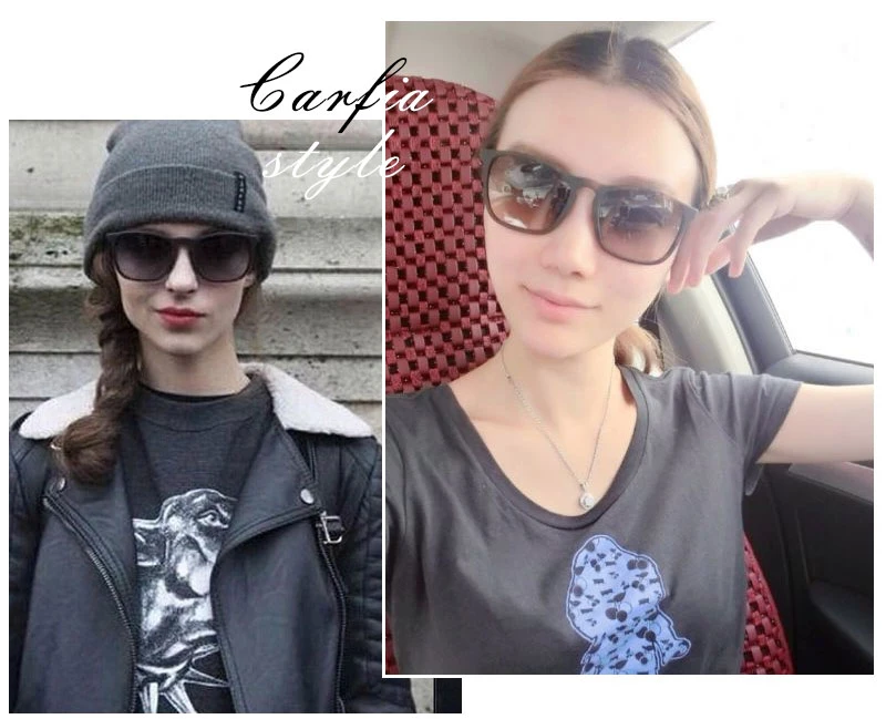 Carfia мужские и женские поляризованные солнцезащитные очки, классические модные квадратные солнцезащитные очки, брендовые дизайнерские зеркальные линзы UV400 5200