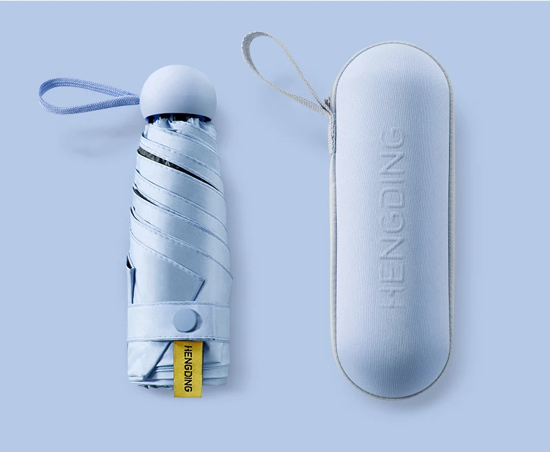 Мини-капсула зонтик пятискладной солнцезащитный анти-УФ UPF50+ Зонт parapluie складной женский Карманный Зонт для женщин