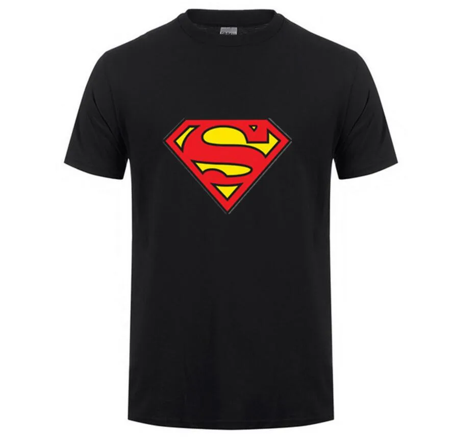 2019 Fashion Style Superman T Shirt Men Short Sleeve Cotton Casual T-shirt Superhero Top Tees Custom Tshirt Camisetas Masculinas Мужская